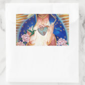 Sticker Rectangulaire Vierge Marie - Notre-Dame De Guadalupe (Sac)