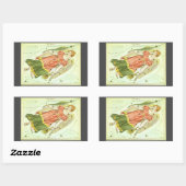 Sticker Rectangulaire Vierge Vierge Antique Constellation Miroir d'Urani (Feuille)