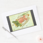 Sticker Rectangulaire Vierge Vierge Antique Constellation Miroir d'Urani (Enveloppe)