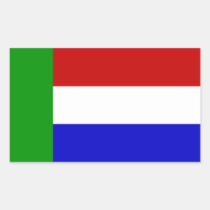 Sticker Rectangulaire Vierkleur