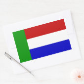 Sticker Rectangulaire Vierkleur (Enveloppe)