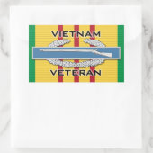 Sticker Rectangulaire Vietnam Vet CIB (Sac)