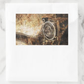 Sticker Rectangulaire Vieux appareil photo (Sac)