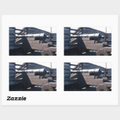 Sticker Rectangulaire Vieux Cannon (Feuille)