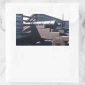 Sticker Rectangulaire Vieux Cannon (Sac)