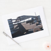 Sticker Rectangulaire Vieux Cannon (Enveloppe)