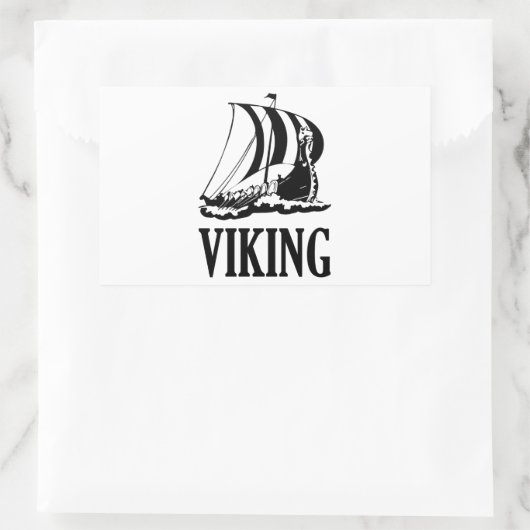 Sticker Rectangulaire Viking (Sac)