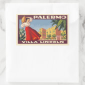 Sticker Rectangulaire Villa Lincoln (Palermo - Italy) (Sac)