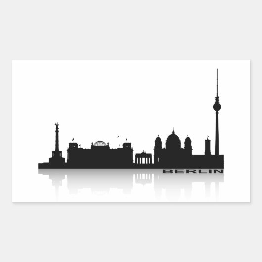 Sticker Rectangulaire Ville de Berlin_2 (Devant)