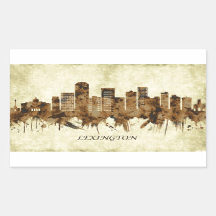 Sticker Rectangulaire Ville de Lexington Kentucky