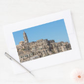 Sticker Rectangulaire Ville de Sassi di Matera en Italie (Enveloppe)