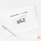 Sticker Rectangulaire Ville irréelle (Enveloppe)
