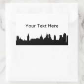 Sticker Rectangulaire Ville silhouette de Londres (Sac)