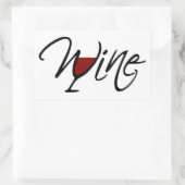 STICKER RECTANGULAIRE VIN (Sac)