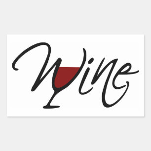 STICKER RECTANGULAIRE VIN