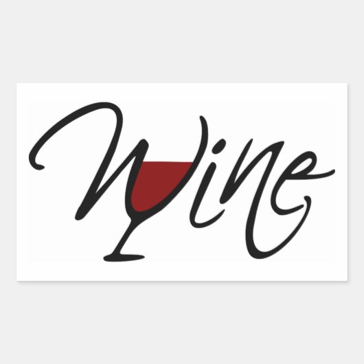 STICKER RECTANGULAIRE VIN (Devant)