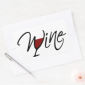 STICKER RECTANGULAIRE VIN (Enveloppe)