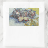 Sticker Rectangulaire Vincent van Gogh - Cabbages rouges et oignons (Sac)