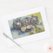 Sticker Rectangulaire Vincent van Gogh - Cabbages rouges et oignons (Enveloppe)