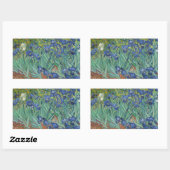 Sticker Rectangulaire Vincent van Gogh - Irises (Feuille)