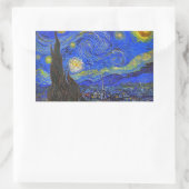 Sticker Rectangulaire Vincent van Gogh - La Nuit étoilée (1889) (Sac)