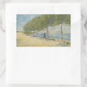 Sticker Rectangulaire Vincent van Gogh - Le long de la Seine (Sac)