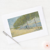 Sticker Rectangulaire Vincent van Gogh - Le long de la Seine (Enveloppe)