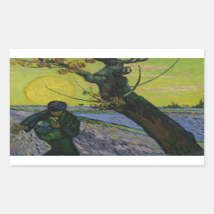 Sticker Rectangulaire Vincent van Gogh - Le Sower