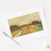 Sticker Rectangulaire Vincent van Gogh Lits à fleurs en Hollande (Enveloppe)