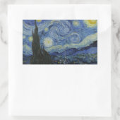 Sticker Rectangulaire Vincent van Gogh - Nuit étoilée (Sac)