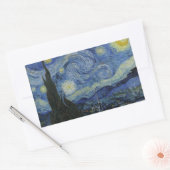 Sticker Rectangulaire Vincent van Gogh - Nuit étoilée (Enveloppe)
