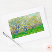 Sticker Rectangulaire Vincent van Gogh Orchard à Blossom (Enveloppe)