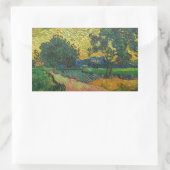 Sticker Rectangulaire Vincent van Gogh - Paysage à Twilight (Sac)