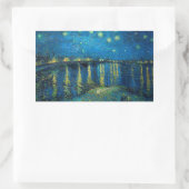 Sticker Rectangulaire Vincent Van Gogh Starry Night Over the Rhone (Sac)