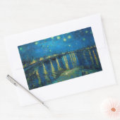 Sticker Rectangulaire Vincent Van Gogh Starry Night Over the Rhone (Enveloppe)