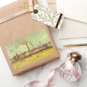 Sticker Rectangulaire Vincent van Gogh - Usines à Asnières