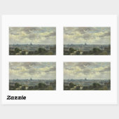 Sticker Rectangulaire Vincent van Gogh - Vue de Paris (Feuille)