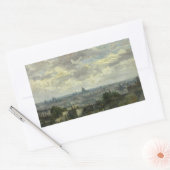 Sticker Rectangulaire Vincent van Gogh - Vue de Paris (Enveloppe)