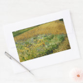 Sticker Rectangulaire Vincent van Gogh - Wheatfield (Enveloppe)