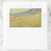 Sticker Rectangulaire Vincent van Gogh - Wheatfield avec une Faucheuse (Sac)