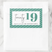 Sticker Rectangulaire Vingt ans de nouvelle année (Sac)