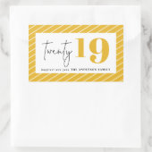 Sticker Rectangulaire Vingt ans de nouvelle année (Sac)