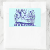 Sticker Rectangulaire Vintage Alice au pays des merveilles (Sac)