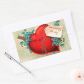 Sticker Rectangulaire Vintage Big Red (Enveloppe)