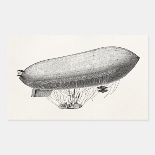 Sticker Rectangulaire Vintage Blimp (Devant)