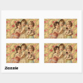 Sticker Rectangulaire Vintage Children (Feuille)