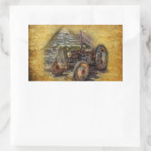 Sticker Rectangulaire Vintage Farm (Sac)