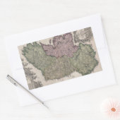 Sticker Rectangulaire Vintage map of Ireland (1716) (Enveloppe)