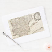 Sticker Rectangulaire Vintage map of Spain (1775) (Enveloppe)