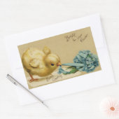 Sticker Rectangulaire Vintage Pâques (Enveloppe)